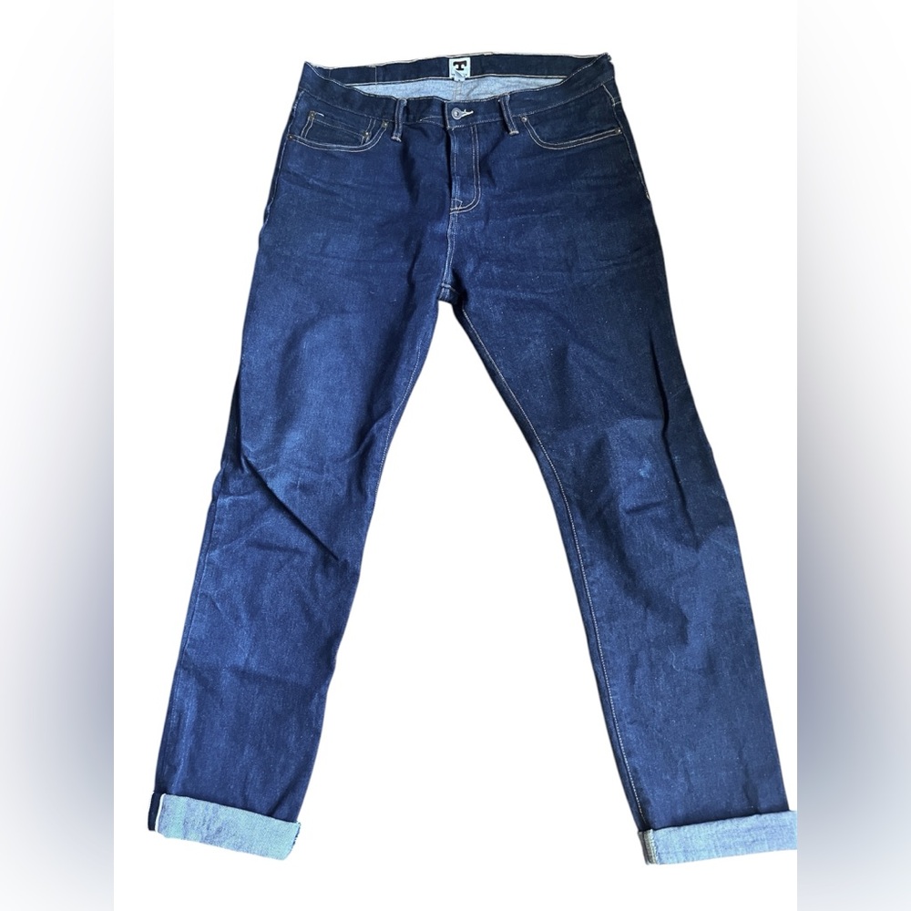 Tellason Elgin mid rise taper 16 oz selvedge jeans